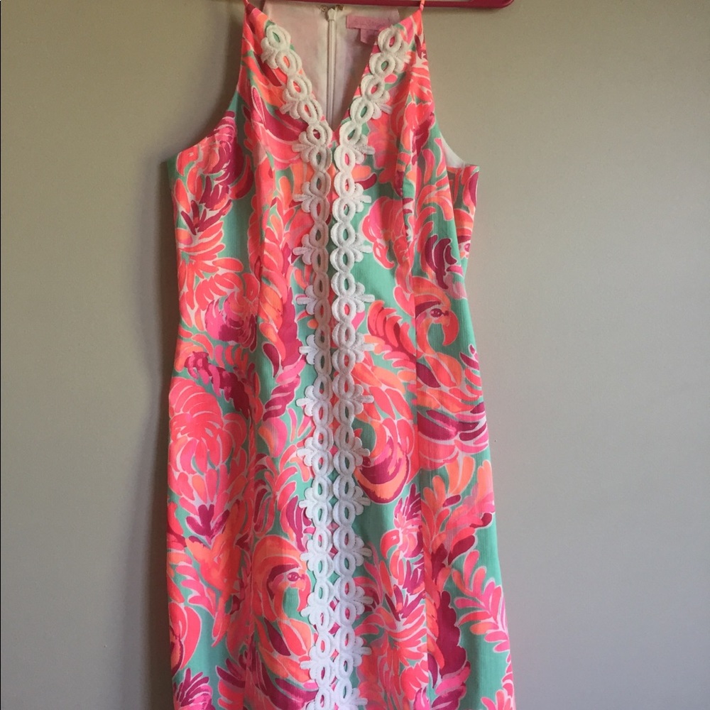 Lilly Pulitzer Pink and Green Mini Dress